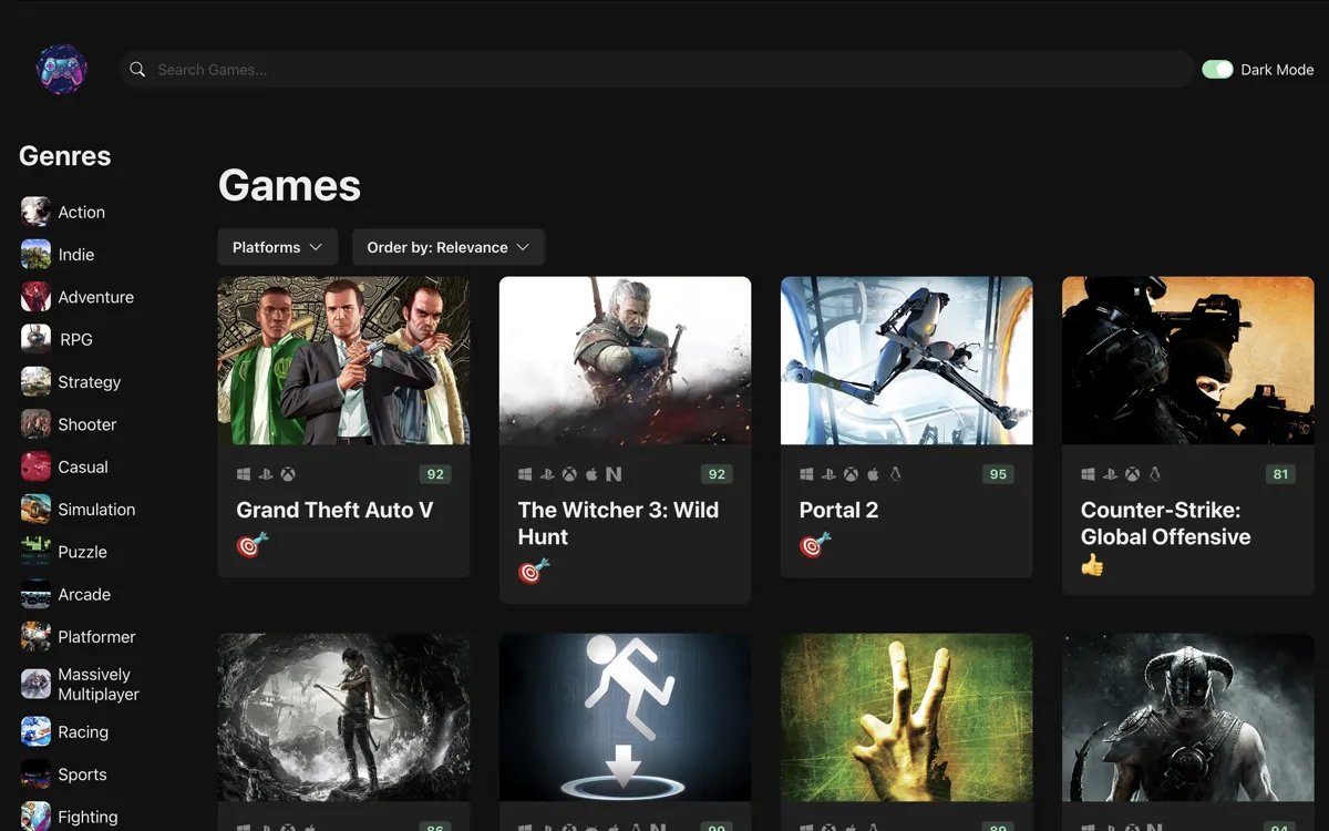 PullO-Showcase preview interface